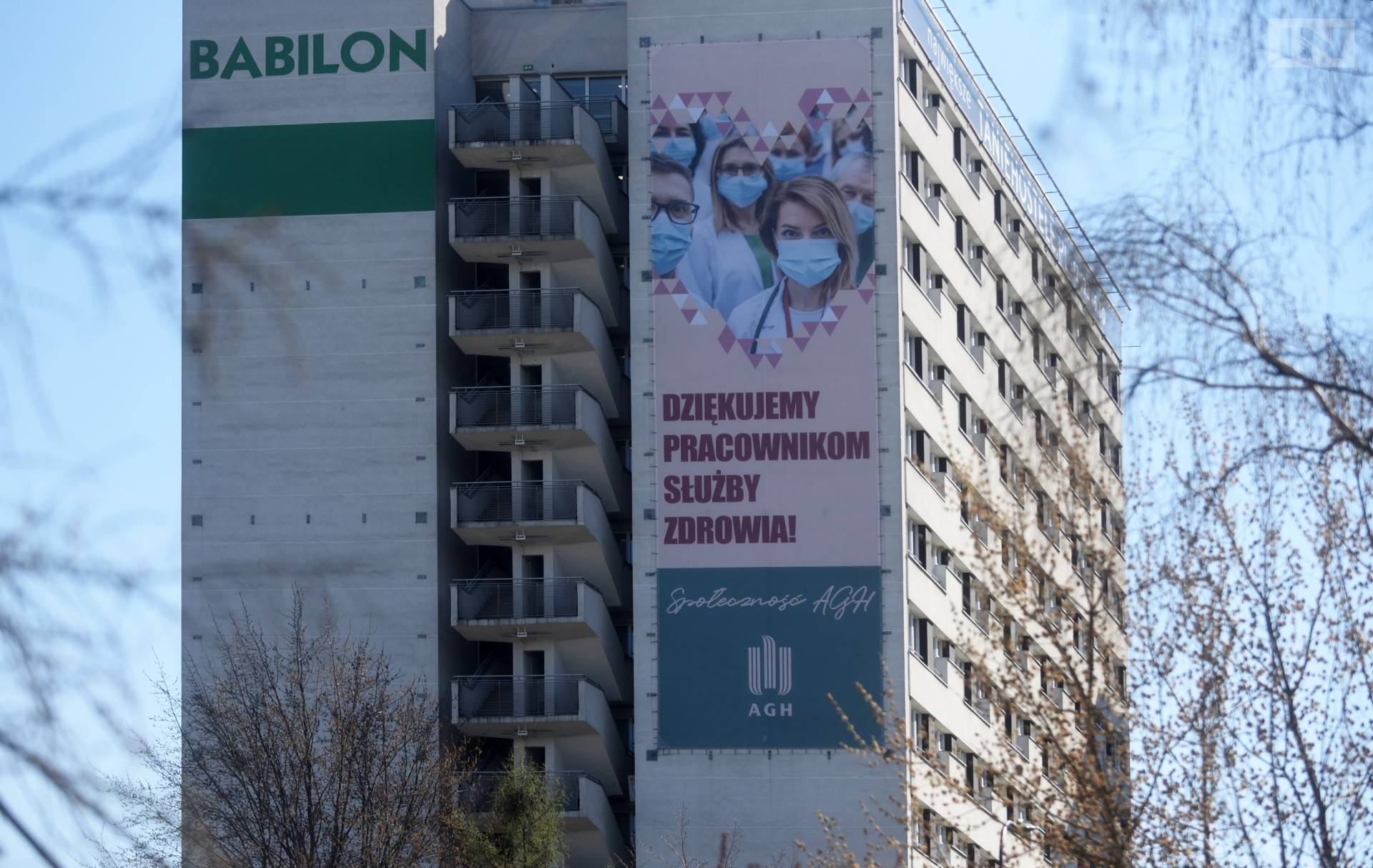 Tak AGH dziękuje medykom...