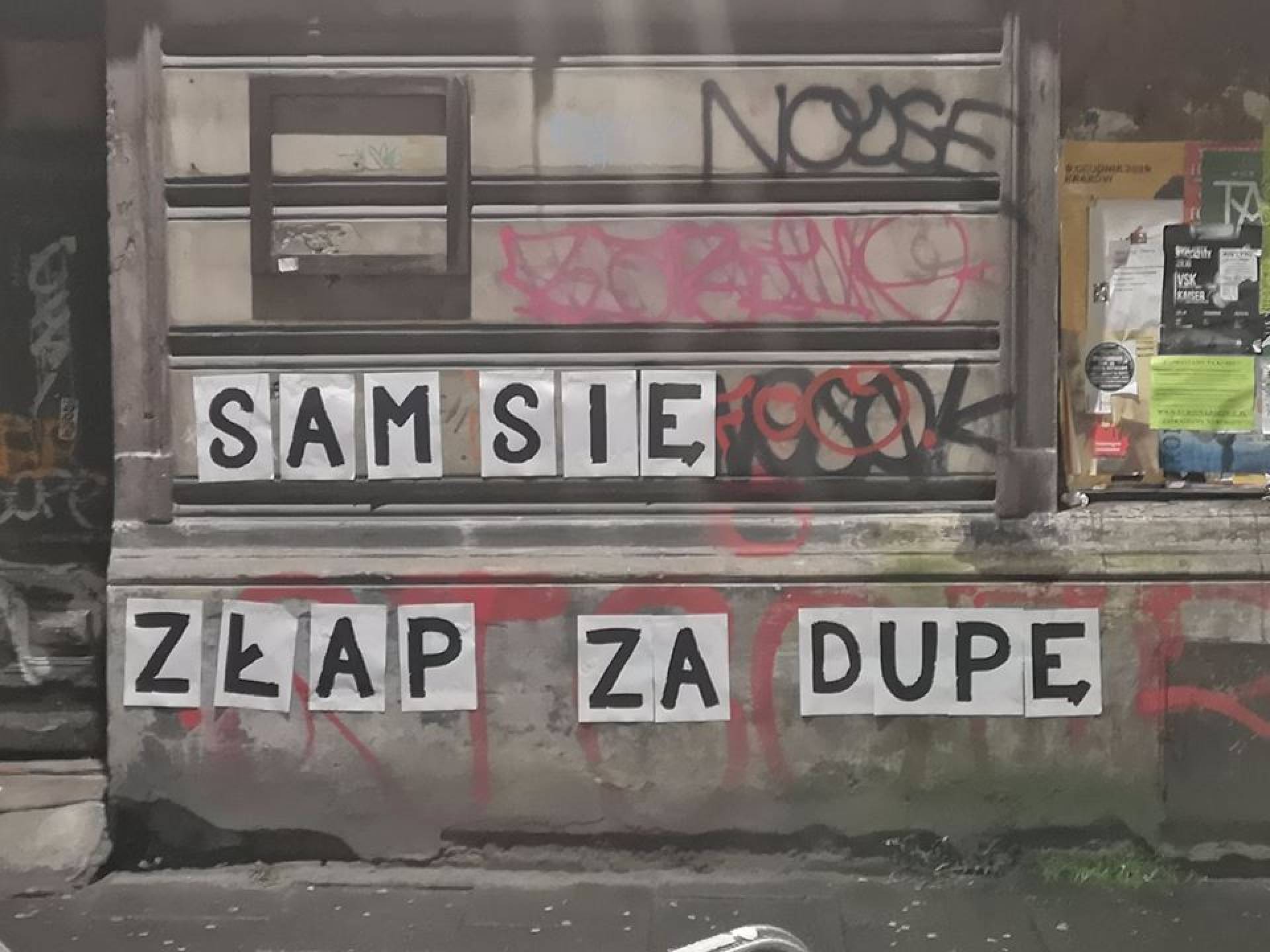 Akcja Spółdzielni Praktyk Wywrotowych dotarła do Krakowa