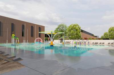 Dwa baseny, wodny plac zabaw, korty, boiska... Takie cuda w Borku Fałęckim