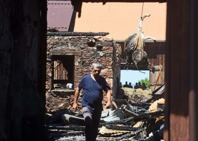 Koszmarny obraz zniszczeń po pożarze na Spiszu. Fot. Marek Lasyk - zdjęcie 3