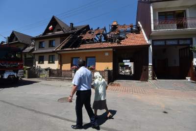 Koszmarny obraz zniszczeń po pożarze na Spiszu. Fot. Marek Lasyk - zdjęcie 32