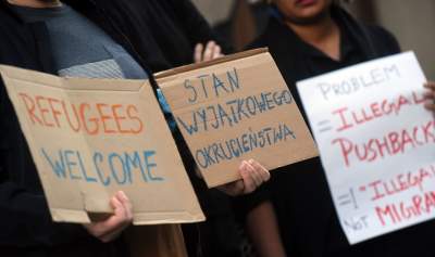 Haniebne działania polskich władz. Protest w Krakowie 27.09.2021 - zdjęcie 15