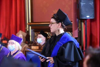 Tytuł doktora honoris causa UJ dla Olgi Tokarczuk. Fot. Marek Lasyk - zdjęcie 14