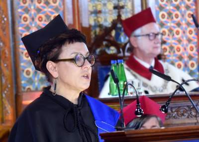 Tytuł doktora honoris causa UJ dla Olgi Tokarczuk. Fot. Marek Lasyk - zdjęcie 16