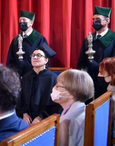 Tytuł doktora honoris causa UJ dla Olgi Tokarczuk. Fot. Marek Lasyk - zdjęcie 7