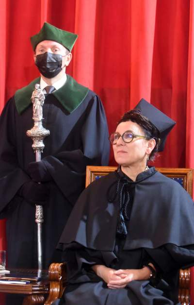 Tytuł doktora honoris causa UJ dla Olgi Tokarczuk. Fot. Marek Lasyk - zdjęcie 2