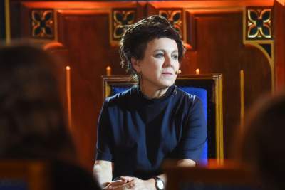 Spotkanie Olgi Tokarczuk ze studentkami i studentami, fot. Marek Lasyk - zdjęcie 1