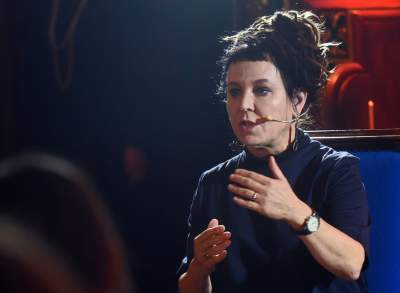 Spotkanie Olgi Tokarczuk ze studentkami i studentami, fot. Marek Lasyk - zdjęcie 16