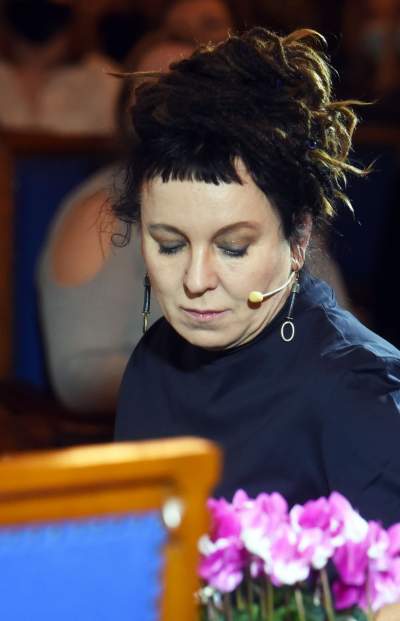 Spotkanie Olgi Tokarczuk ze studentkami i studentami, fot. Marek Lasyk - zdjęcie 5