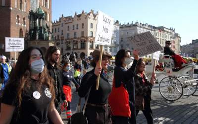 Młodzi Solidarnie z Protestem Medyków. Studenci protestowali w Krakowie - zdjęcie 10