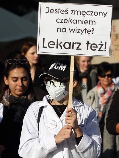 Młodzi Solidarnie z Protestem Medyków. Studenci protestowali w Krakowie - zdjęcie 17