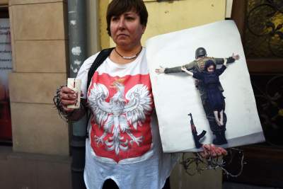 Marsz solidarności z osobami cierpiącymi na granicy polsko-białoruskiej - zdjęcie 7