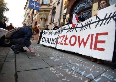 Marsz solidarności z osobami cierpiącymi na granicy polsko-białoruskiej - zdjęcie 23