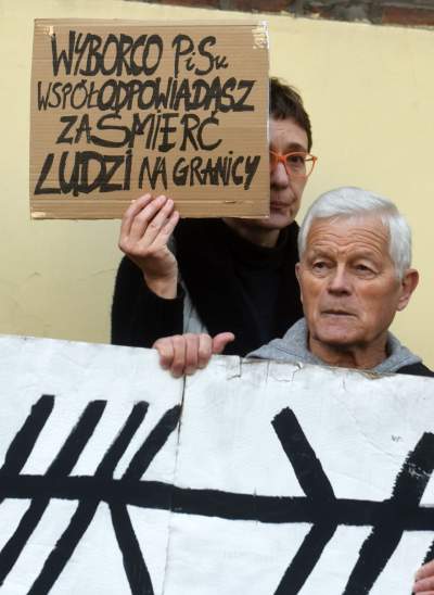 Marsz solidarności z osobami cierpiącymi na granicy polsko-białoruskiej - zdjęcie 26