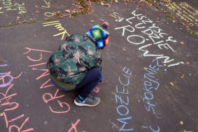 Marsz solidarności z osobami cierpiącymi na granicy polsko-białoruskiej - zdjęcie 29
