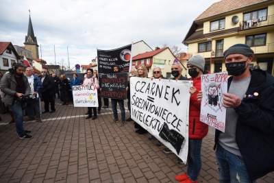 Protest w Dobczycach: Chyra, Hołdys, Bodnar i inni... - zdjęcie 17