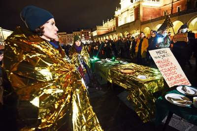 Wigilia dla imigrantów na krakowskim Rynku - zdjęcie 38