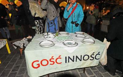 Wigilia dla imigrantów na krakowskim Rynku - zdjęcie 7