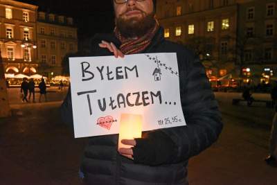 Wigilia dla imigrantów na krakowskim Rynku - zdjęcie 4