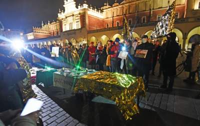 Wigilia dla imigrantów na krakowskim Rynku - zdjęcie 23