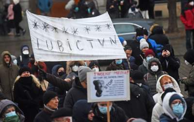 Protest w obronie wolnych mediów. fot. Marek Lasyk - zdjęcie 11