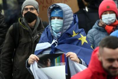 Protest w obronie wolnych mediów. fot. Marek Lasyk - zdjęcie 29