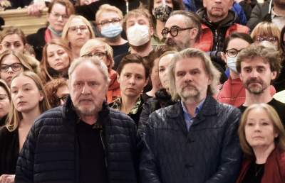 Konferencja w Teatrze Słowackiego. Cały zespół wspiera dyrektora - zdjęcie 11