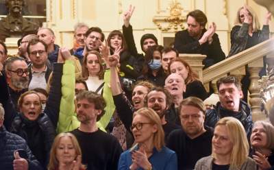 Konferencja w Teatrze Słowackiego. Cały zespół wspiera dyrektora - zdjęcie 32