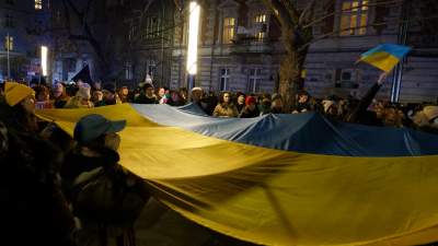 Nie dla wojny! Kraków solidarny z Ukrainą - zdjęcie 27