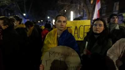 Nie dla wojny! Kraków solidarny z Ukrainą - zdjęcie 11