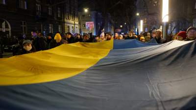 Nie dla wojny! Kraków solidarny z Ukrainą - zdjęcie 28