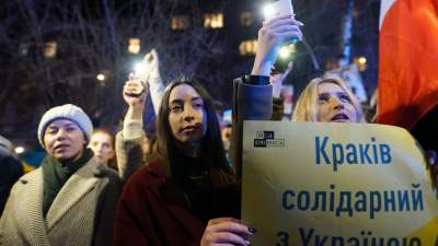 Nie dla wojny! Kraków solidarny z Ukrainą - zdjęcie 15