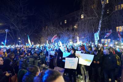 Nie dla wojny! Kraków solidarny z Ukrainą - zdjęcie 20