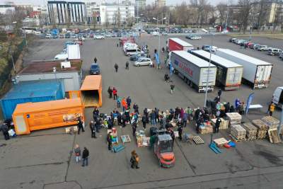 Tony darów dla walczącej Ukrainy, fot. B Świerzowski, Jan Graczyński (dron) - zdjęcie 2