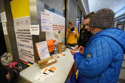 Dworzec Główny: punkt recepcyjny dla uchodźców z Ukrainy - zdjęcie 19