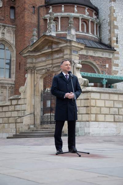 Wawel: obchody 12. rocznicy katastrofy w Smoleńsku (fot. Jan Graczyński) - zdjęcie 8