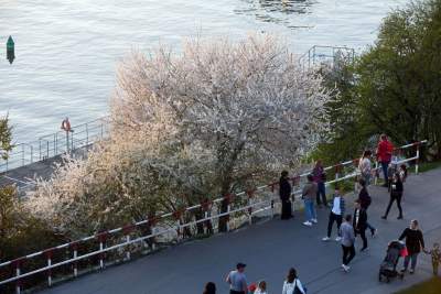 Wiosna i plażowanie na bulwarach, tak było jeszcze w czwartek... - zdjęcie 29