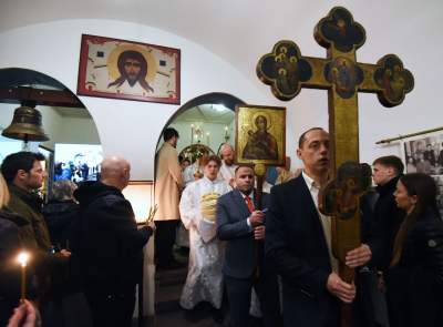 Prawosławna Wielkanoc w Krakowie, kilkugodzinna nocna liturgia - zdjęcie 24
