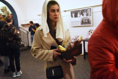 Prawosławna Wielkanoc w Krakowie, kilkugodzinna nocna liturgia - zdjęcie 42