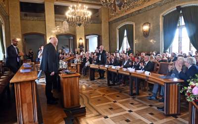 Andrzej Mleczko odbiera tytuł honorowego obywatela Krakowa, fot. Marek Lasyk - zdjęcie 30