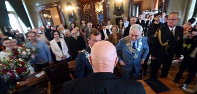 Andrzej Mleczko odbiera tytuł honorowego obywatela Krakowa, fot. Marek Lasyk - zdjęcie 20