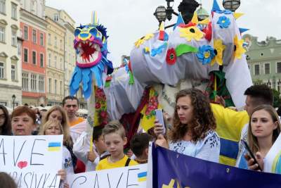 Marsz Niepodlegoci Ukrainy, fot. Marek Lasyk - zdjęcie 20