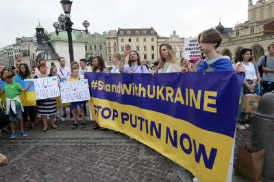 Marsz Niepodlegoci Ukrainy, fot. Marek Lasyk - zdjęcie 9