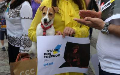 Marsz Niepodlegoci Ukrainy, fot. Marek Lasyk - zdjęcie 22