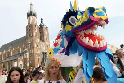 Marsz Niepodlegoci Ukrainy, fot. Marek Lasyk - zdjęcie 35