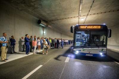 Uroczyste otwarcie Trasy Łagiewnickiej. Ulice, tunele, torowiska - zdjęcie 10