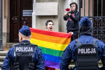 Protest podczas pochodu profesorów UJ. Przeciwko indoktrynacji - zdjęcie 6