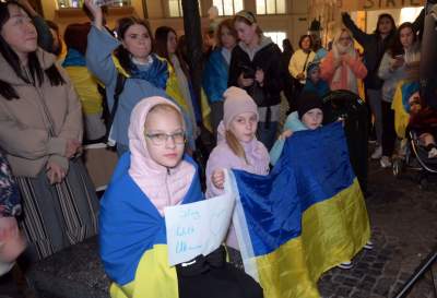 Wieczorny protest Ukraińców. "Rosja to państwo terrorystyczne" - zdjęcie 3