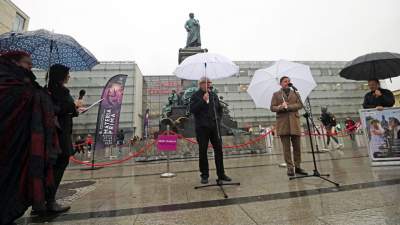 Wędrujący pomnik Mickiewicza, fot. Marek Lasyk - zdjęcie 14