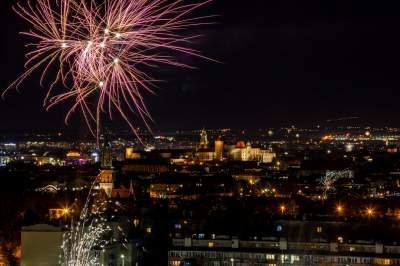 Tak witano Nowy Rok w Krakowie, piękny widok na miasto - zdjęcie 7